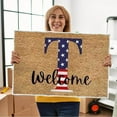 thumbnail image 1 of Inerposs 4th of July Patriotic Doormat: Entryway Rug Welcome Mat - Stain and Fade Resistant - Independence Day Decor, 1 of 4