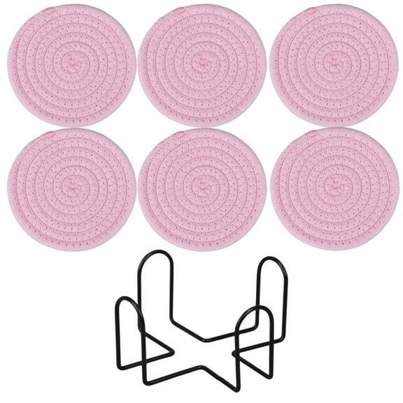 Inerposs All-Purpose Kitchen Trivets, Heat Resistant Placemats, Cotton Rope Hot Pads, Durable Insulated Coasters, Perfect Gift for Home Decor