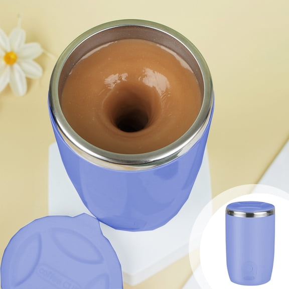 Inerposs Automatic Stirring Coffee Mug, Magnetic Mixing Cup, Self Mixing Protein Cup, Lazy Coffee Stirring Mug, Perfect Gift for Fitness Enthusiasts, Easy to Clean and Operate