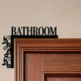 thumbnail image 1 of Inerposs Bathroom Door Decoration, Iron Door Sign, Stylish Hanging Slogan, Home Decorative Hanging Sign, Versatile Interior Decor, 1 of 6