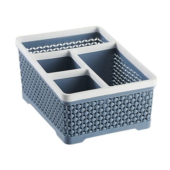 Inerposs Bathroom Storage Organizer, Plastic Caddy, Desktop Pen Holder, Cosmetic Brush Basket, Ideal for Home, Office, Dormitory Use