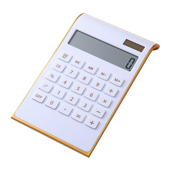 Inerposs Battery Powered Calculator, Portable 12-Digit Calculator, Large Button Calculator for Easy Use, Clear Display and Durable Design for Study and Work