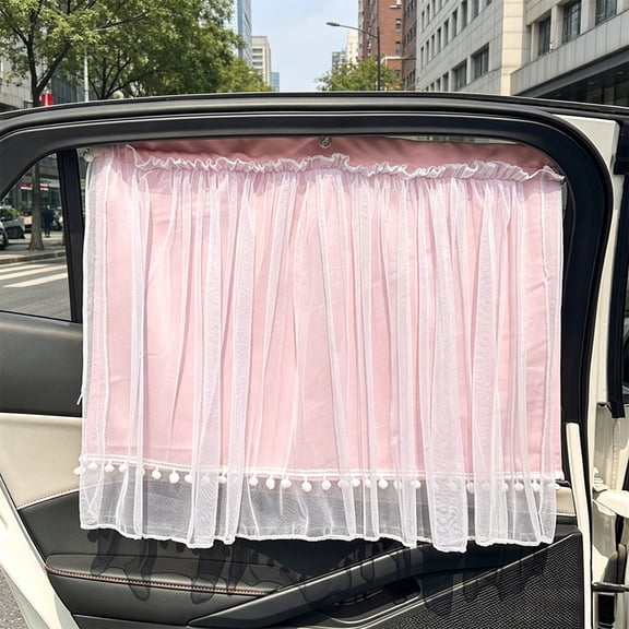 Inerposs Car Suction Cup Sun Shade, Vehicle Window Privacy Curtain, Heat Blocking Accessory, Easy Install for All Car Models, Perfect for Road Trips and Daily Commutes