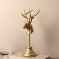thumbnail image 1 of Inerposs Christmas Decorations, White Elk Ornaments, Resin Reindeer Figurine, Holiday Home Decor, Festive Tabletop Centerpiece, Perfect Gift for Family, 1 of 6