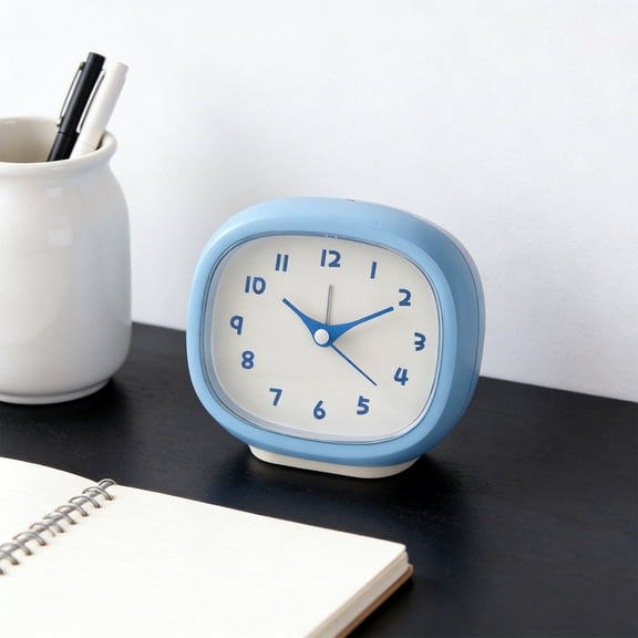 Inerposs Compact Alarm Clock, Gentle Wake-Up Alarm, Timekeeping Clock, Student Study Alarm, Bedroom Decorative Clock