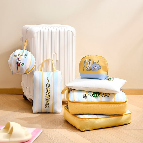 Inerposs Cute Travel Storage Bag, Portable Clothing Packaging Bag, Multi-Purpose Organizer for Travel, Versatile Luggage Accessories, Ideal for Clothing and Shoe Storage