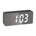 thumbnail image 1 of Inerposs Digital Alarm Clock, LED Mirror Display, Snooze Function, USB Rechargeable, Adjustable Brightness, 1 of 6