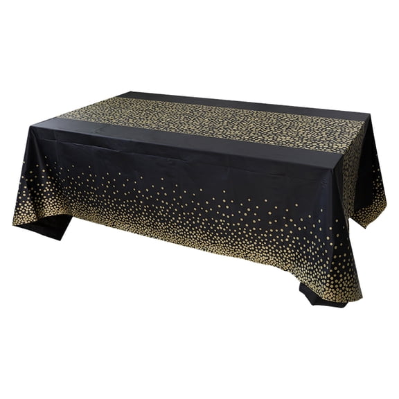 Inerposs Disposable Tablecloth, Thickened Wavepoint Print, Waterproof and Oil Proof, Perfect for Holiday and Birthday Parties, Versatile for Indoor and Outdoor Use