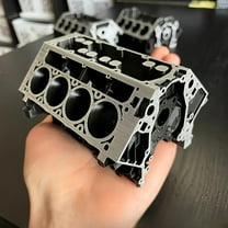 Inerposs Engine Business Card Storage Box, Unique Desk Organizer, Mechanical Style Accessory, Multi-Purpose Resin Holder, Ideal Gift for Car Enthusiasts, Perfect for Office Spaces