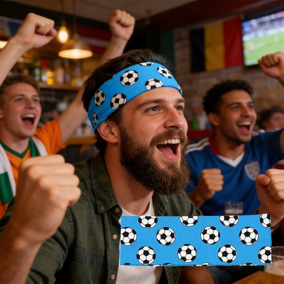 Inerposs Football Headband, Sports Headbands for Women and Men, Game Day Accessories, Comfortable Athletic Hair Band, High-Grip Soccer Headband, Multi-Color Sports Gear