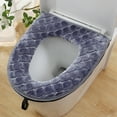 thumbnail image 1 of Inerposs Furry Toilet Seat Cushion, Thickened Toilet Seat Cover, Washable Bathroom Accessory, Soft Comfortable Design, Easy Clean Toilet Cover for Home Use, 1 of 6