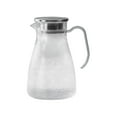 thumbnail image 1 of Inerposs Hammered Patterned Pitcher, Durable Plastic Beverage Server, Stainless Steel Lid Water Jug, Stylish Cold Drink Container, Versatile Juices and Flower Tea Kettle, 1 of 5