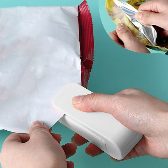 Inerposs Handheld Plastic Bag Sealer, Food Storage Sealing Machine, Snack Saver Tool, Airtight Food Sealer for Home Use, Keep Food Fresh and Flavorful