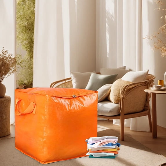 Inerposs Heavy Duty Storage Tote with Reinforced Handles, Large Organizer Bag for Clothes, Toys, and Decorations
