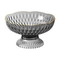 Inerposs High Capacity Drainable Fruit Tray, Stylish Plastic Snack Organizer, Non-Slip Design Fruit Holder, Transparent Kitchen Display Tray, Ideal for Home Use and Entertaining