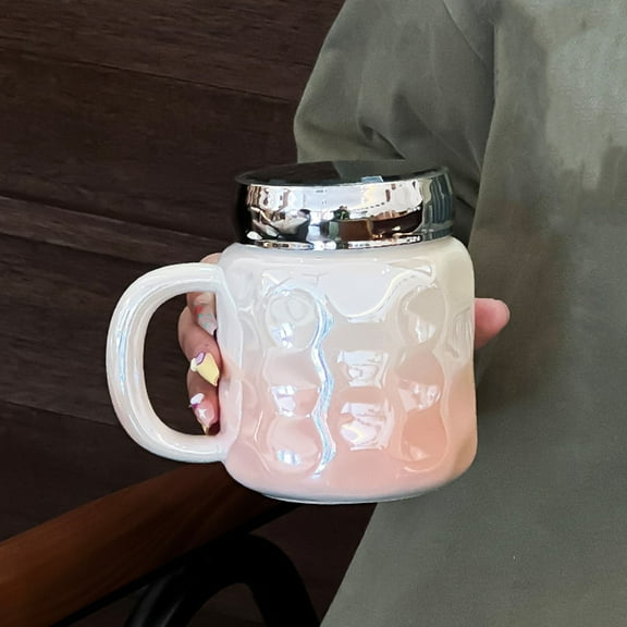 Inerposs High-End Ceramic Cup, Elegant Coffee Mug, Stylish Water Cup, Unique Gift Idea for Home and Office, Comfortable Handle Design