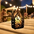 thumbnail image 1 of Inerposs Iron Candle Holders, Decorative Ornaments, Hollowed Out Leaf Design, Home Decor, Cozy Atmosphere Accessories, 1 of 6