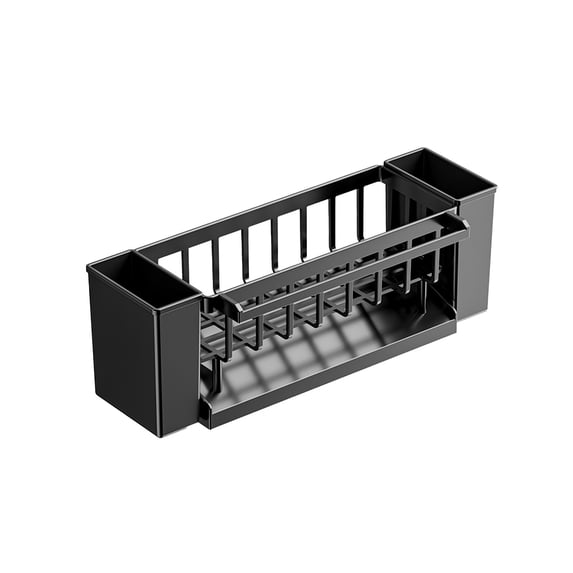 Inerposs Kitchen Sink Caddy Organizer, Auto Draining Tray, Sponge Holder, Brush Storage, Clean Countertop Solution