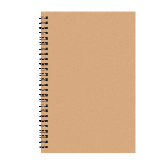 Inerposs Kraft Paper Notebook, A5 Horizontal Line Notebook, Environmentally Friendly Exercise Book, Durable Writing Journal for Students and Professionals, Multi-Scene Use
