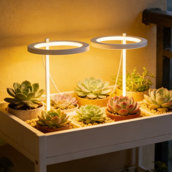 Inerposs LED Grow Light, Plant Growth Lamp, Indoor Plant Light, USB Powered Grow Light, Timer Function, Adjustable Brightness for Succulents and Herbs