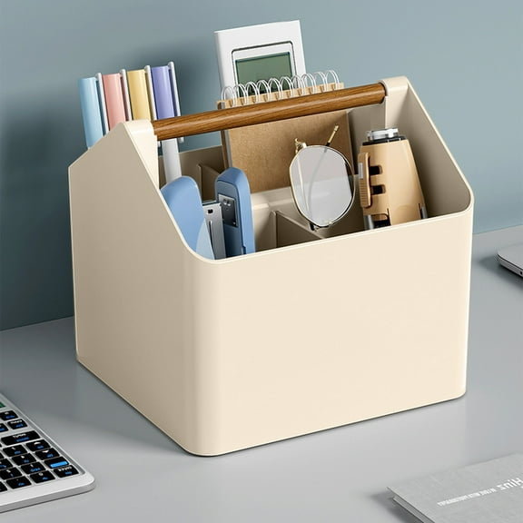 Inerposs Large Capacity Pen Holder, Compartmentalized Desktop Organizer, Stationery Storage, Multi-Mesh Design, Clutter-Free Accessory Organizer for Home and Office