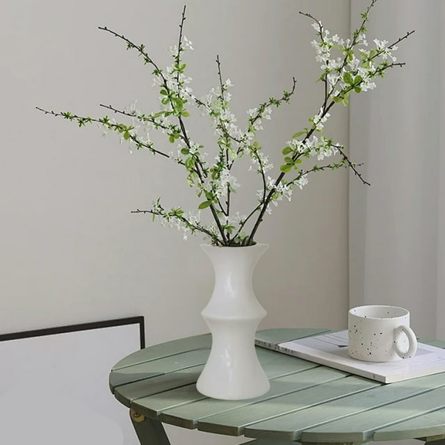 Inerposs Modern Plastic Flower Vase, Decorative Vase for Home, Stylish Vase for Living Room, Elegant Vase for Office Decor, Versatile Vase for Fresh or Dried Flowers