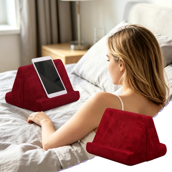 Inerposs Multi-Angle Reading Pillow, Tablet Stand Pillow, Portable Reading Support, Cozy Sofa and Bed Pillow for Comfortable Viewing Experiences