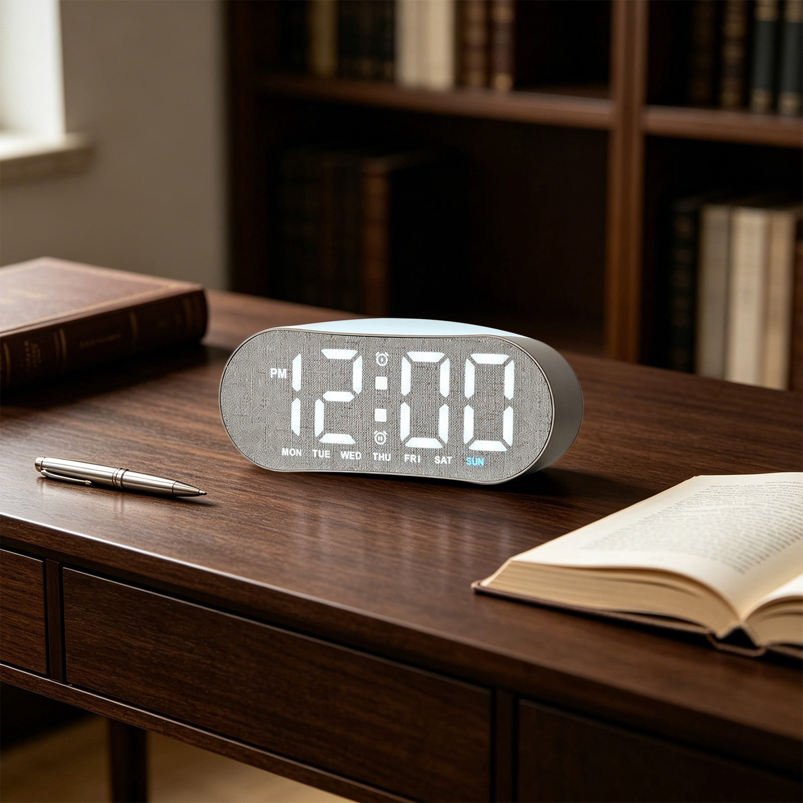 Inerposs Multi-Function Digital Alarm Clock, LED Display Clock with ...