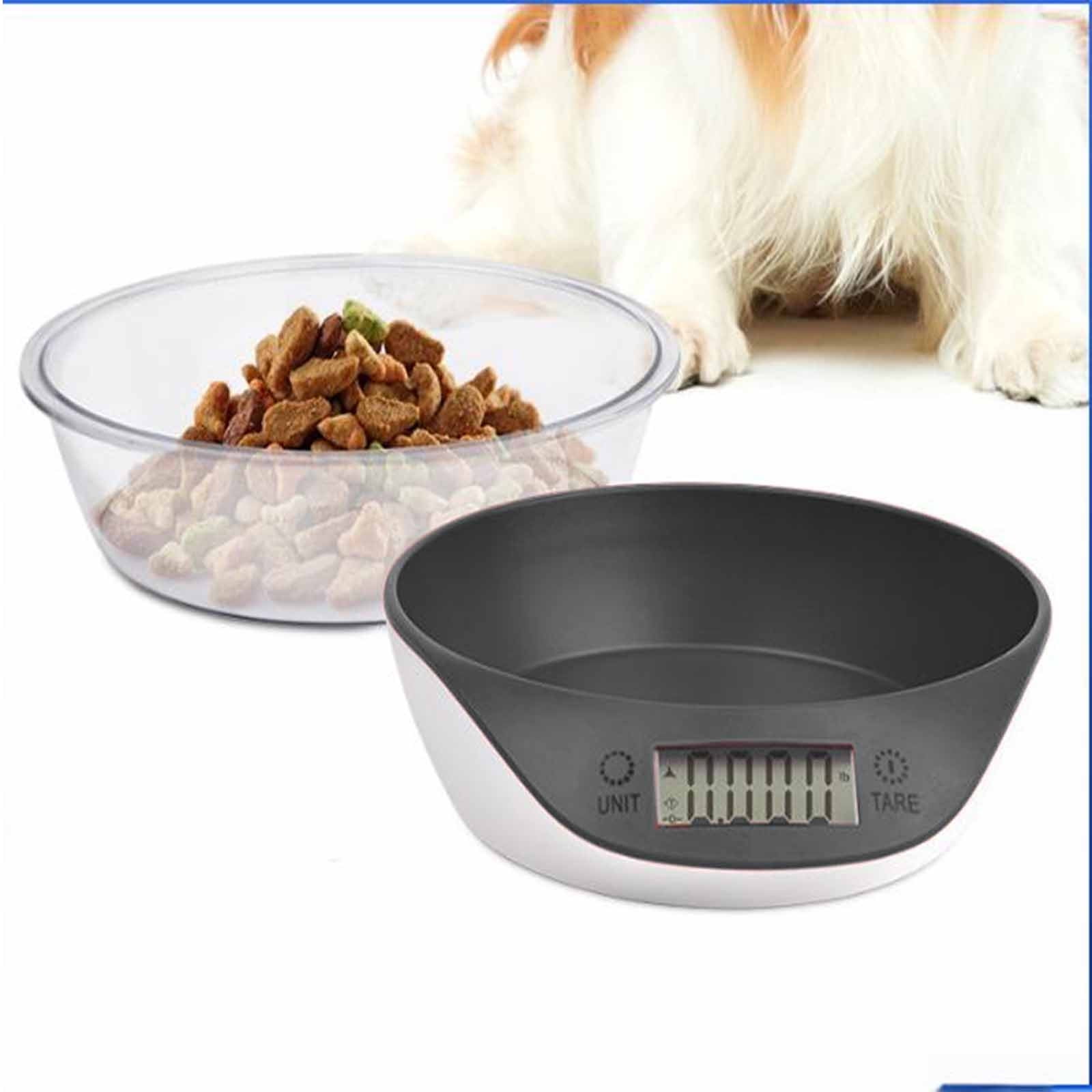 Inerposs Multifunctional Electronic Scale Pet Food Bowl LED Display