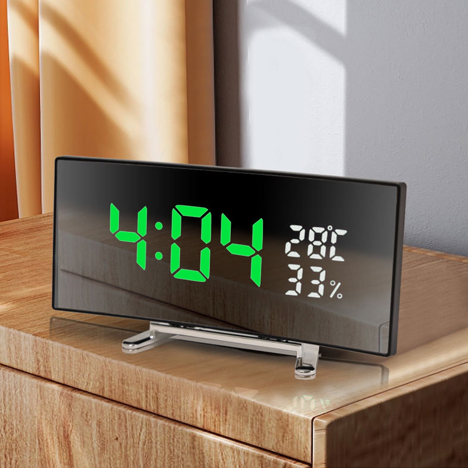 Inerposs Multifunctional Intelligent Digital Mirror Clock, Large Screen ...