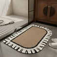 thumbnail image 1 of Inerposs Non-Slip Bath Mat, Absorbent Floor Mat, Soft Linen Carpet, Decorative Entrance Rug, Quick-Dry Bathroom Foot Mat, 1 of 6