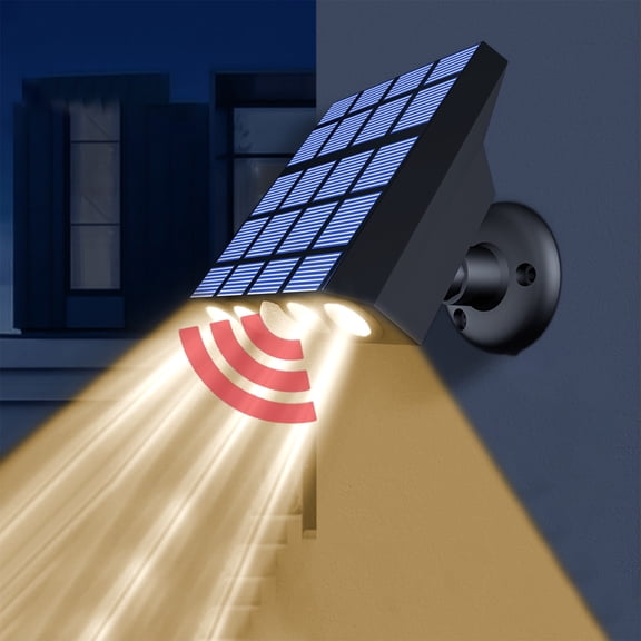 Inerposs Outdoor Solar Light, Motion Sensor LED Solar Light, Waterproof Solar Garden Lamp, Wall Mount Solar Lighting, Energy Saving Outdoor Security Light