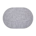 thumbnail image 1 of Inerposs Oval Leather Placemats, Heat Insulation Dining Mats, Oil Proof Table Mats, Non-Slip Home Decor, Easy Clean Woven Leather Protectors, 1 of 6