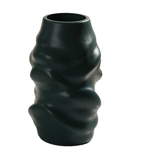 Inerposs Plastic Decorative Vase, Multifunctional Home Flower Pot, Dried Flower Arrangement Container, Living Room Decor, Elegant Glossy Finish