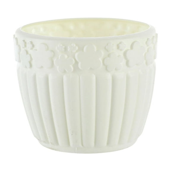 Inerposs Plastic Flower Vase, Decorative Flower Pot, Dried Flower Arrangement, Imitation Glazed Vase, Home Decor Accent for Living Room, TV Cabinet Decoration