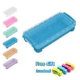 thumbnail image 1 of Inerposs Plastic Pencil Storage Box, Large Capacity Stationery Organizer, Clear Snap Lid Pencil Case, Stackable Storage Box, Stylish Desktop Organizer, 1 of 8