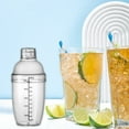 thumbnail image 1 of Inerposs Plastic Shaker Drink Mixer, Measuring Scale Shaker, Transparent Bar Tool for Home Use, Portable Leak-Proof Mixing Cup, Ideal for Parties and Gatherings, 1 of 6