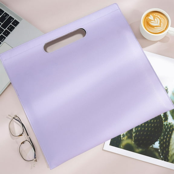 Inerposs Portable Document Bag, Magnetic Closure File Bag, Waterproof Leather Organizer, Handheld A4 Tablet Carrier, Stylish Office Storage Solution