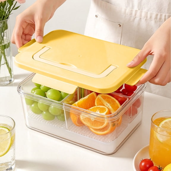 Inerposs Portable Food Storage Box, Sealed Lunch Box, Outdoor Picnic Ice Box, Refrigerated Storage Solution, Food-grade Compartment Container