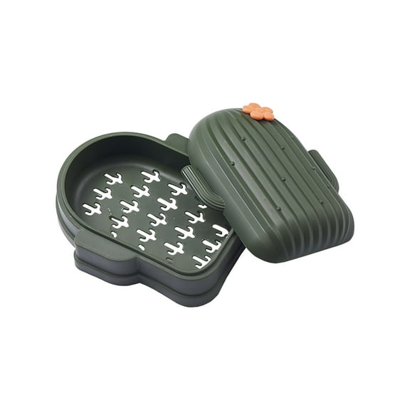 Inerposs Portable Soap Holder, Soap with Drainage Tray, Strong Plastic Soap Storage, Compact Travel Soap Case, Ideal for Bathroom and Kitchen Organization