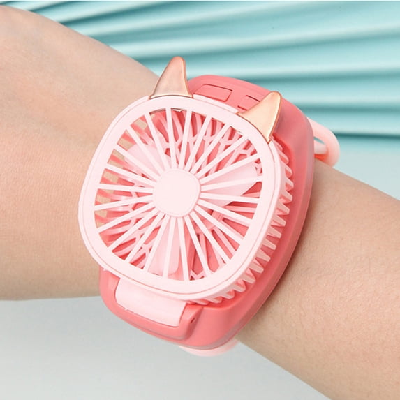 Inerposs Portable Wrist Fan, USB Charging Fan, Detachable Wristband Fan, Multi-functional Handheld and Desktop Fan, Adjustable Wind Speed with LED Lights