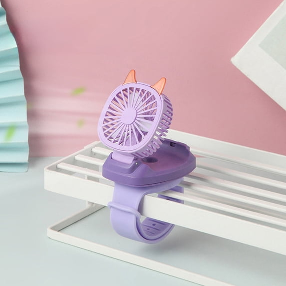 Inerposs Portable Wrist Fan, USB Charging Fan, Detachable Wristband Fan, Multi-functional Handheld and Desktop Fan, Adjustable Wind Speed with LED Lights