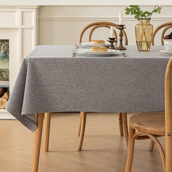 Inerposs Scandinavian Table Cover, Waterproof Tablecloth, Oilproof Table Mat, Imitation Linen Tablecloth, Durable Placemats for Dining Experience
