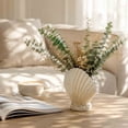 thumbnail image 1 of Inerposs Shells and Conches Flower Vase, Ceramic Planter for Succulents, Beach-Themed Home Decoration, Versatile Pot for Desk Accessories, Stylish Decor for Windowsills and Shelves, 1 of 9