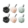 thumbnail image 1 of Inerposs Shower Loofah Sponge – Exfoliating Body Bath Puff, Soft Mesh Luffa with Hanging Loop for Women & Men – Long-Lasting, Quick-Dry, Rich Lather – Mixed, 6pc, 1 of 7