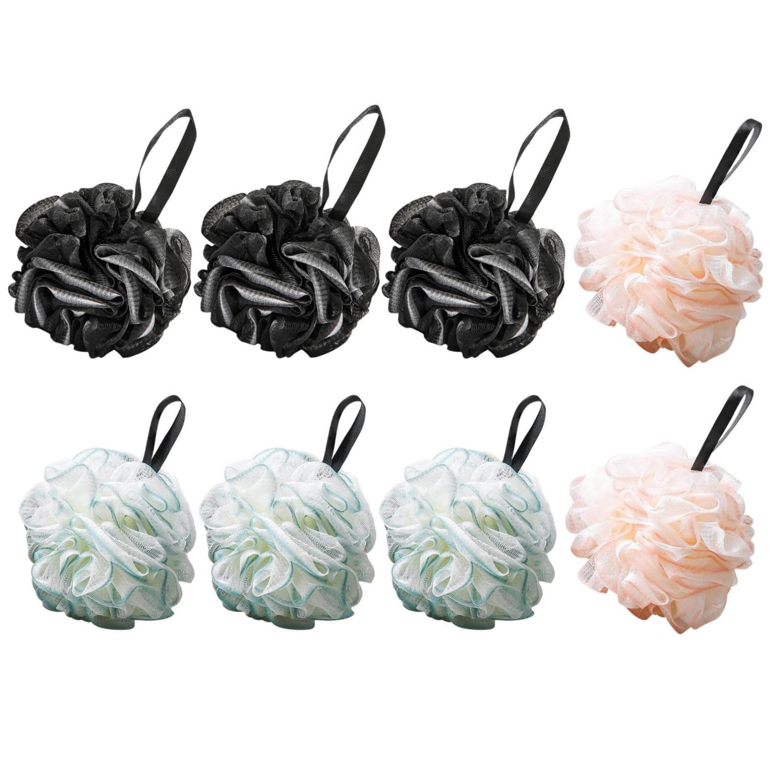 Inerposs Shower Loofah Sponge – Exfoliating Body Bath Puff, Soft Mesh ...