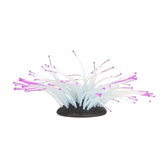 Inerposs Simulated Luminous Anemone, Aquarium Decoration, LED Light Up Anemone, Home Decor Accessory, Flexible Silica Gel Anemone