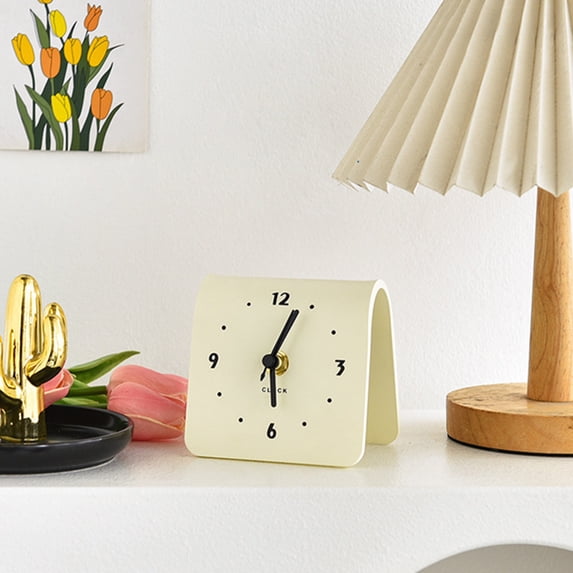 Inerposs Small Clock, Decorative Ornaments, Desktop Clock, Modern Home Decoration, Easy Tabletop Clock, Living Room Clock, Stylish Desk Accessory