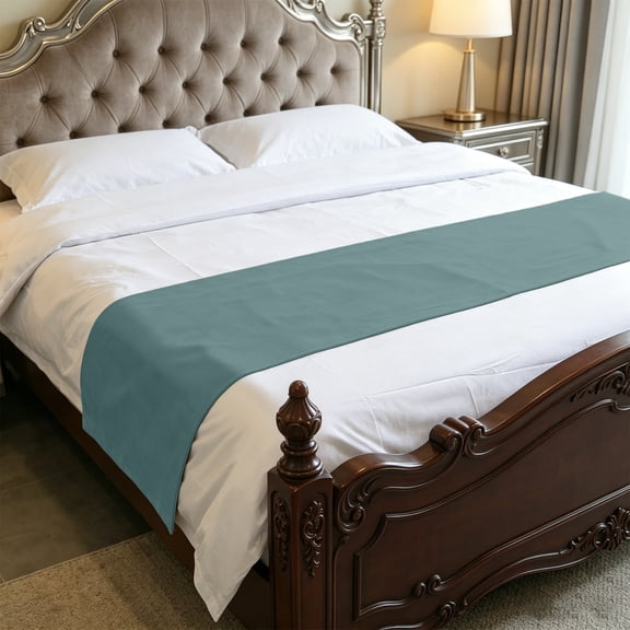 Inerposs Soft Bed Runner, Decorative Bed Scarf, Premium Protection Cover, Hotel Bedroom Essentials, Easy Care Bedspread