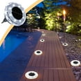 thumbnail image 1 of Inerposs Solar Ground Lights, Bright LED Solar Disc Lights, Outdoor Garden Pathway Lighting, Waterproof Landscape Lights for Lawn and Patio, Decorative Solar Inground Lights for Walkways, 1 of 8